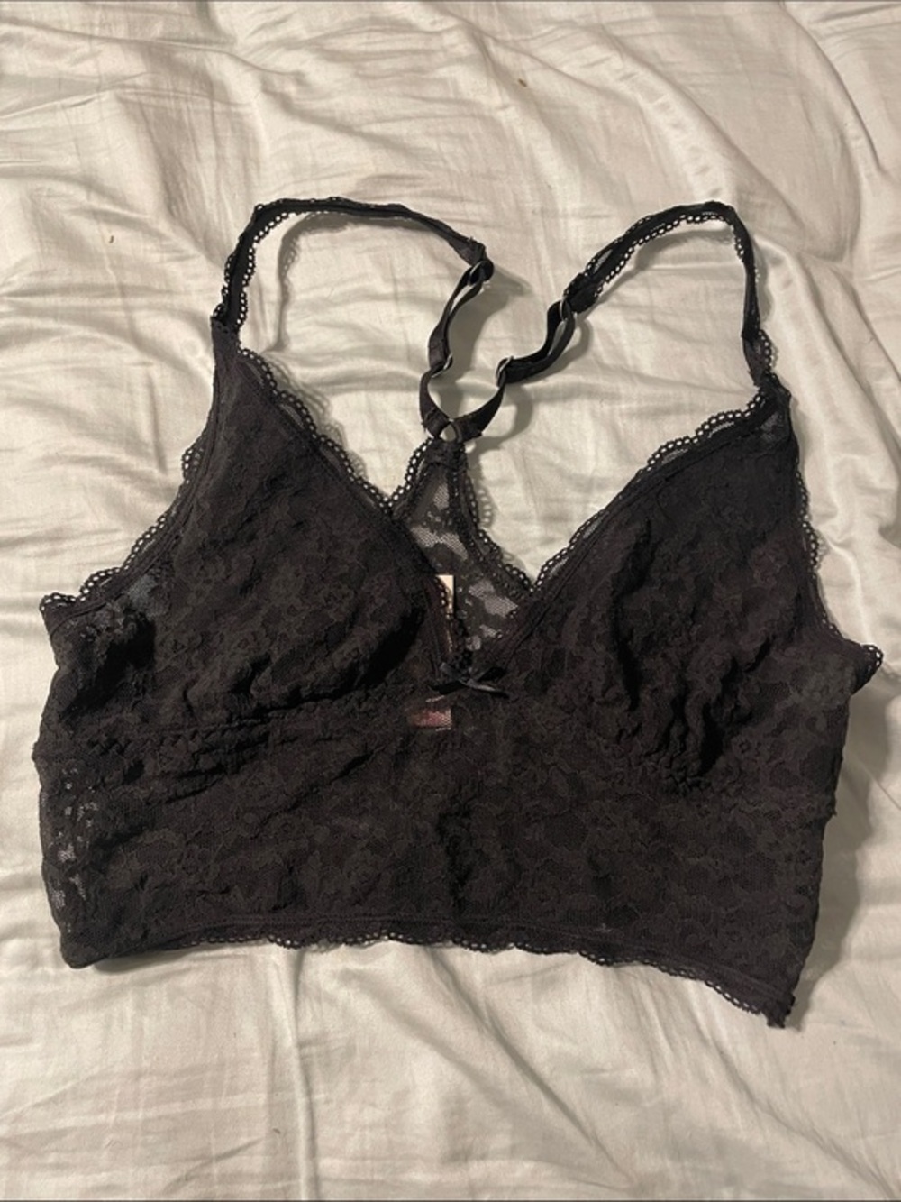 EUC Victoria's Secret black lace bralette